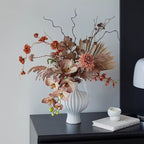 Vintage Terracotta Dried-Floral Faux Floral Arrangement