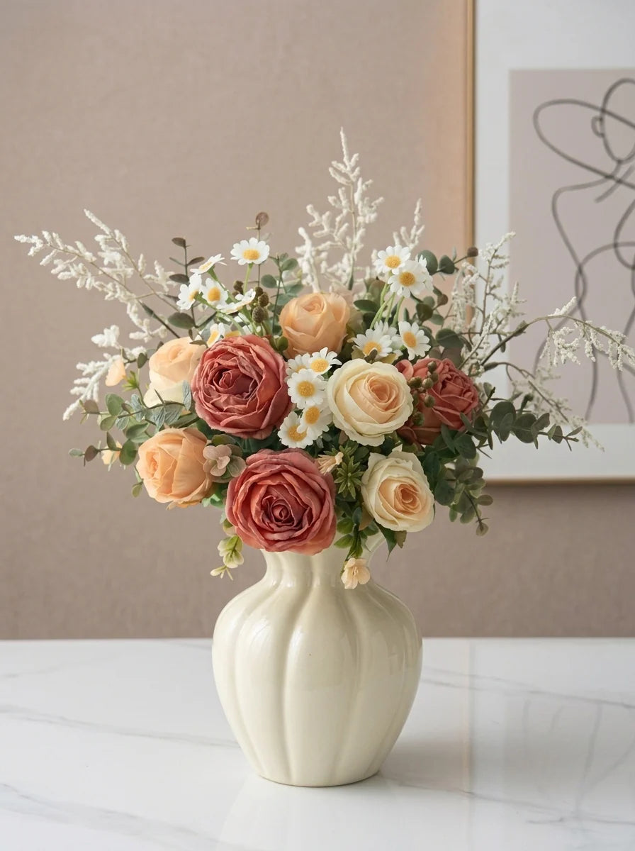 Luxe Blush Serenity Ensemble Faux Floral Arrangement