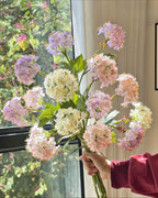 Pastel Fluister Hortensia Faux Bloemenboeket