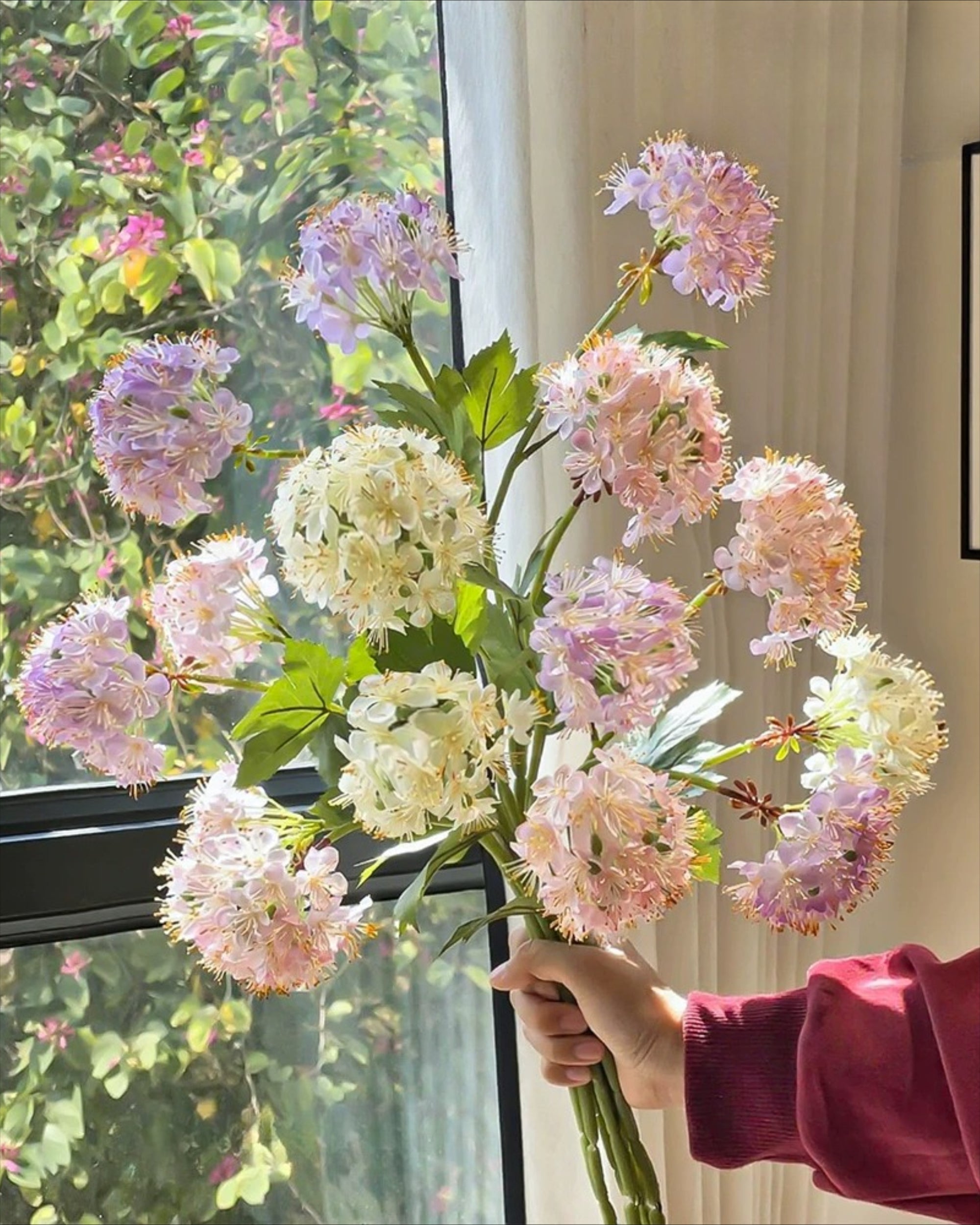 Pastel Whisper Hydrangea Faux Floral Bouquet