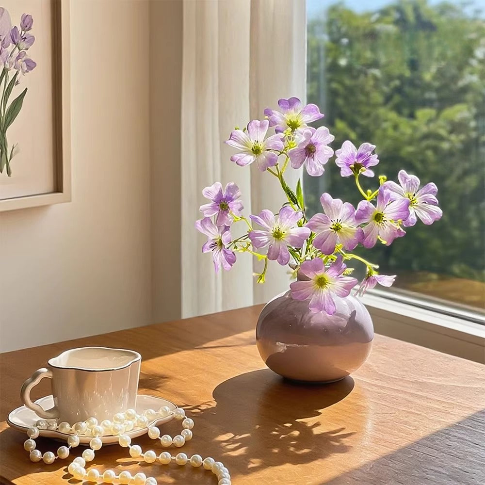 Lavender Clematis Whisper Artisan Faux Floral Arrangement