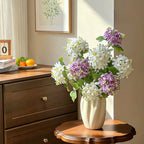 Luxury Real-Touch White Hydrangea Elegant Artificial Floral Arrangement