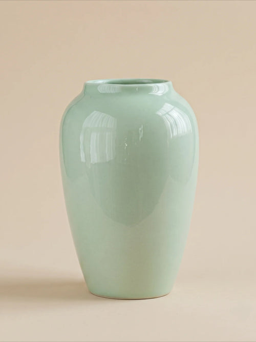 Artisan Light-Celadon Porcelain Vase