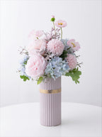 Nordic Romantic Spring Peony & Hydrangea Artificial Floral Arrangement