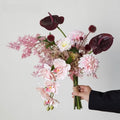Mistige Blush Wabi-Sabi Vaas kunstbloemstuk