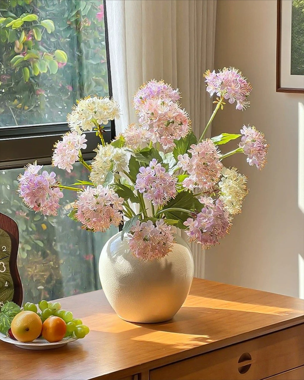 Pastel Fluister Hortensia Faux Bloemenboeket