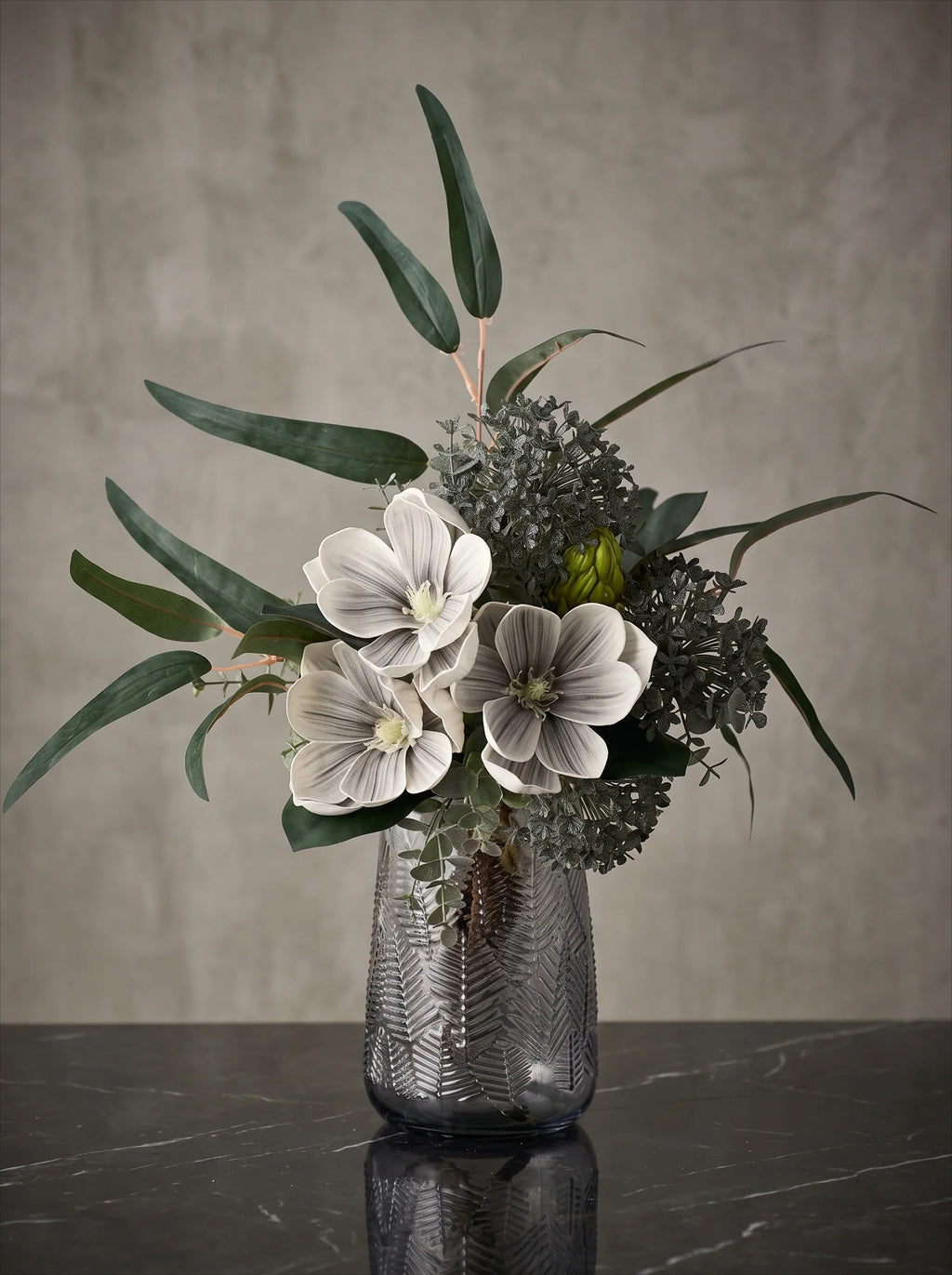 Künstliches Blumenarrangement Elegante Magnolie