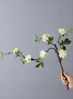Minimalist Zen Sculptural Blossom Branch Artificial Floral Arrangement