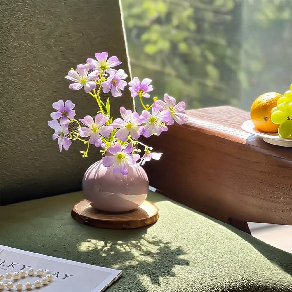 Lavender Clematis Whisper Artisan Faux Floral Arrangement