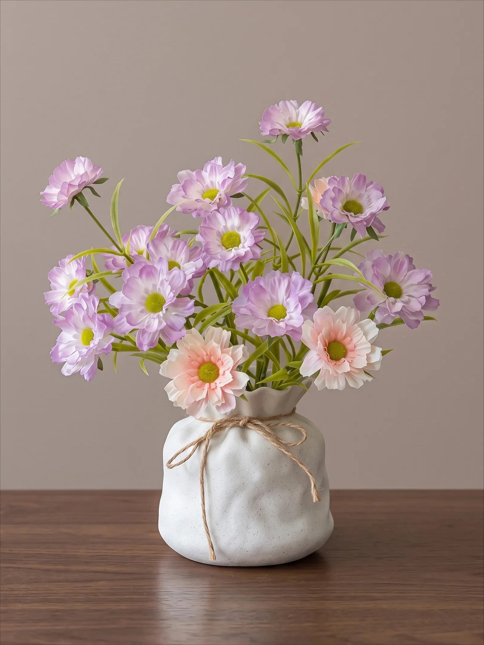 Ethereal Lilac Bloom Faux Floral Arrangement