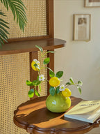 Nordic Mediterranean Fresh Summer Lemon Branch Artificial Floral Arrangement