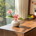 Serene Blush Magnolia Sculptural Silhouette Artificial Floral Arrangement