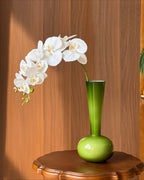 Tige d'orchidée Phalaenopsis blanche élégante fausse