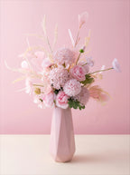 Nordic Pastel Peony Hydrangea Eucalyptus Artificial Floral Arrangement
