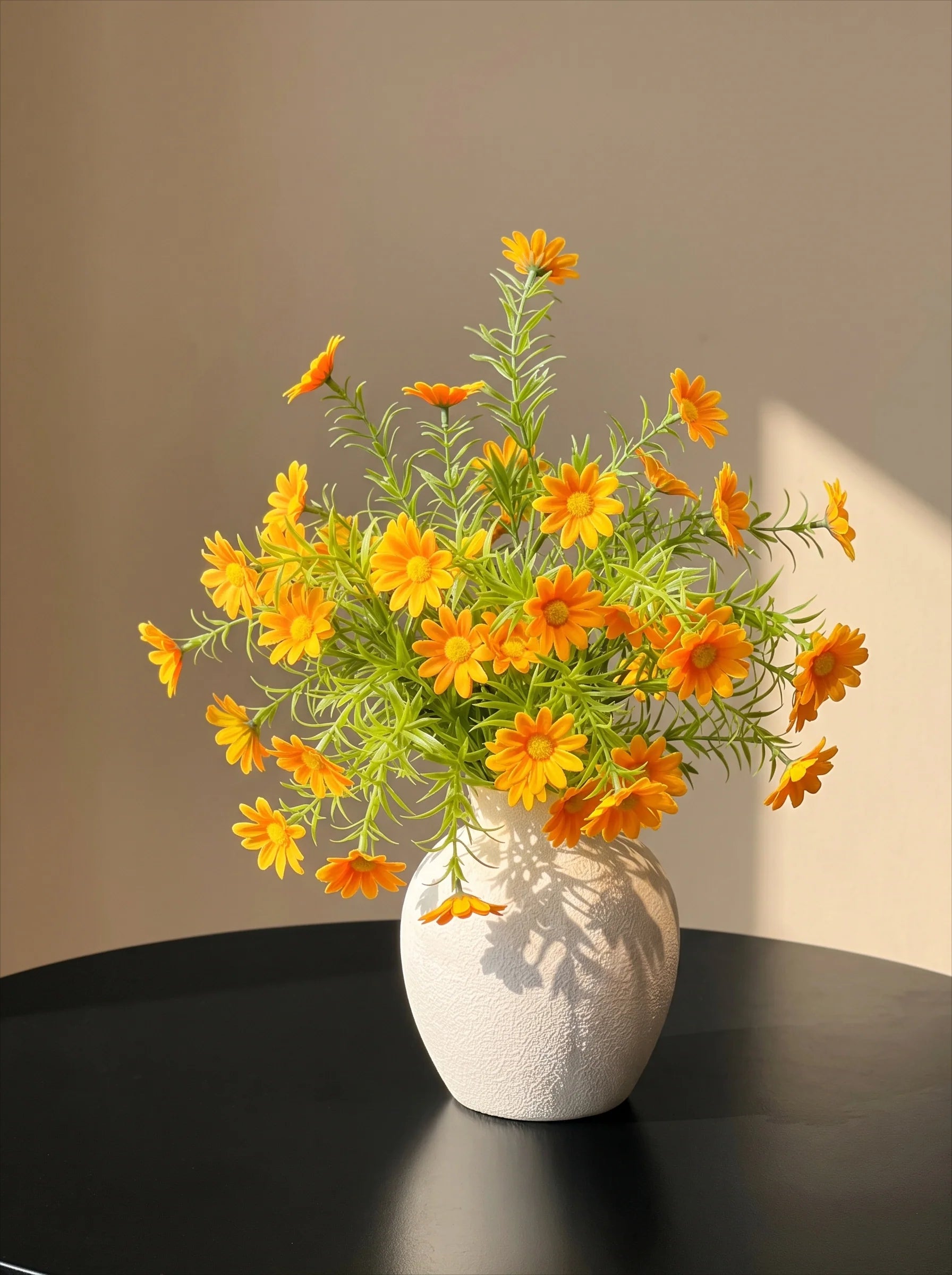 Rustic Luxe Chamomile Daisy Artificial Floral Arrangement