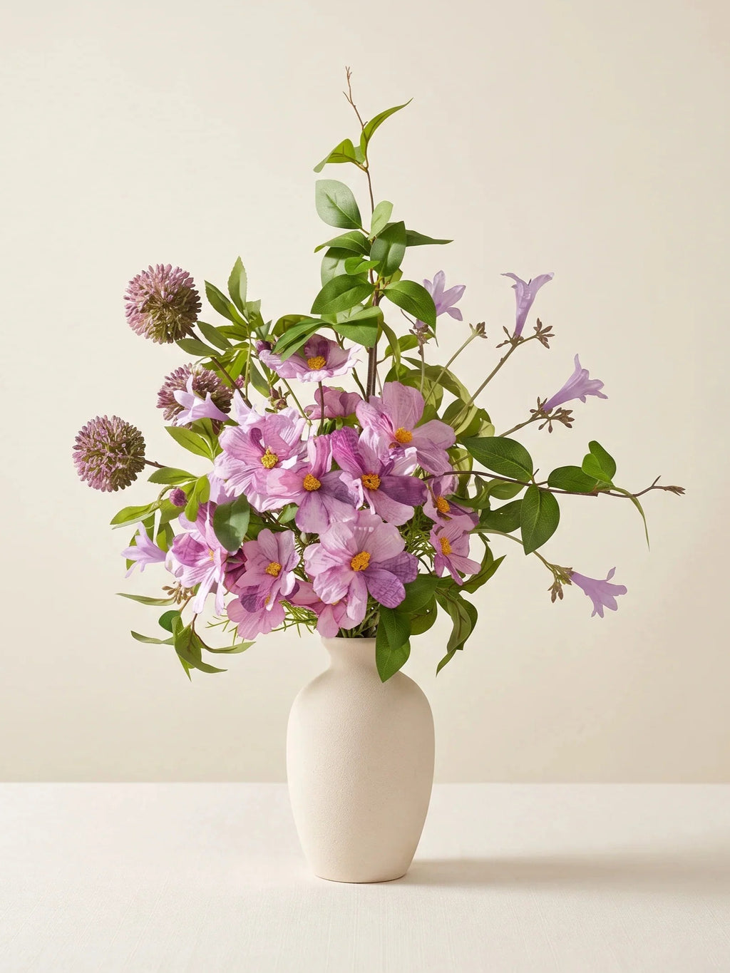 Composition florale fausse Rêverie lavande