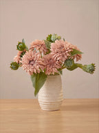 Vintage Fluffy Sunflower Faux Floral Arrangement