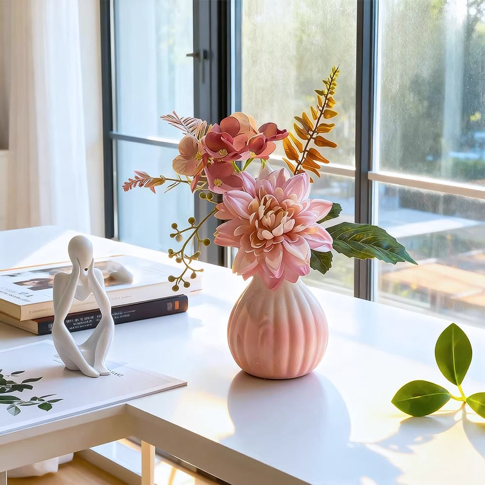 Ethereal Blush Dahlia Nook kunstbloemstuk