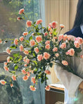 Arrangement floral artificiel Rose Bubble Blush