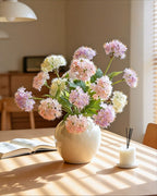 Pastel Fluister Hortensia Faux Bloemenboeket