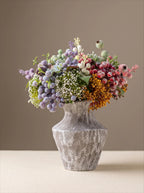 Ethereal Multicolor Berry & Foliage Artisan Artificial Floral Arrangement