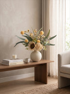 Rustic Charm Artificial Floral Arrangement - Creamy Hues