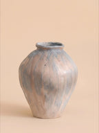 Textured Glazed Ceramic Vase