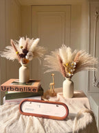Faux Pampas Grass & Blossom Neutral Artisan Arrangement