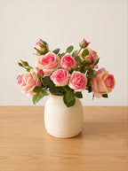 Ethereal Blush Rose Tablescape Faux Floral Arrangement
