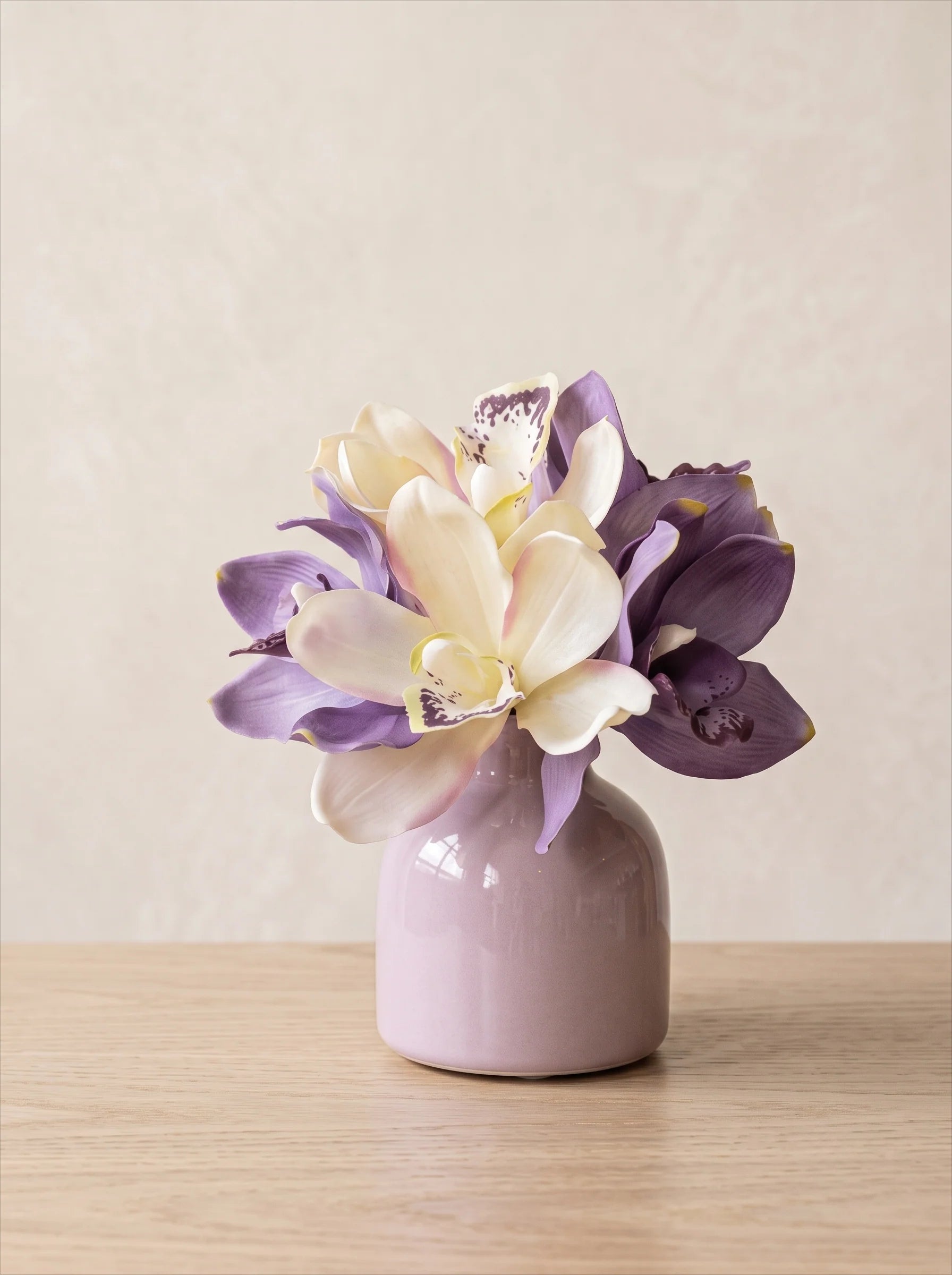 Lavender Cymbidium Faux Floral Arrangement