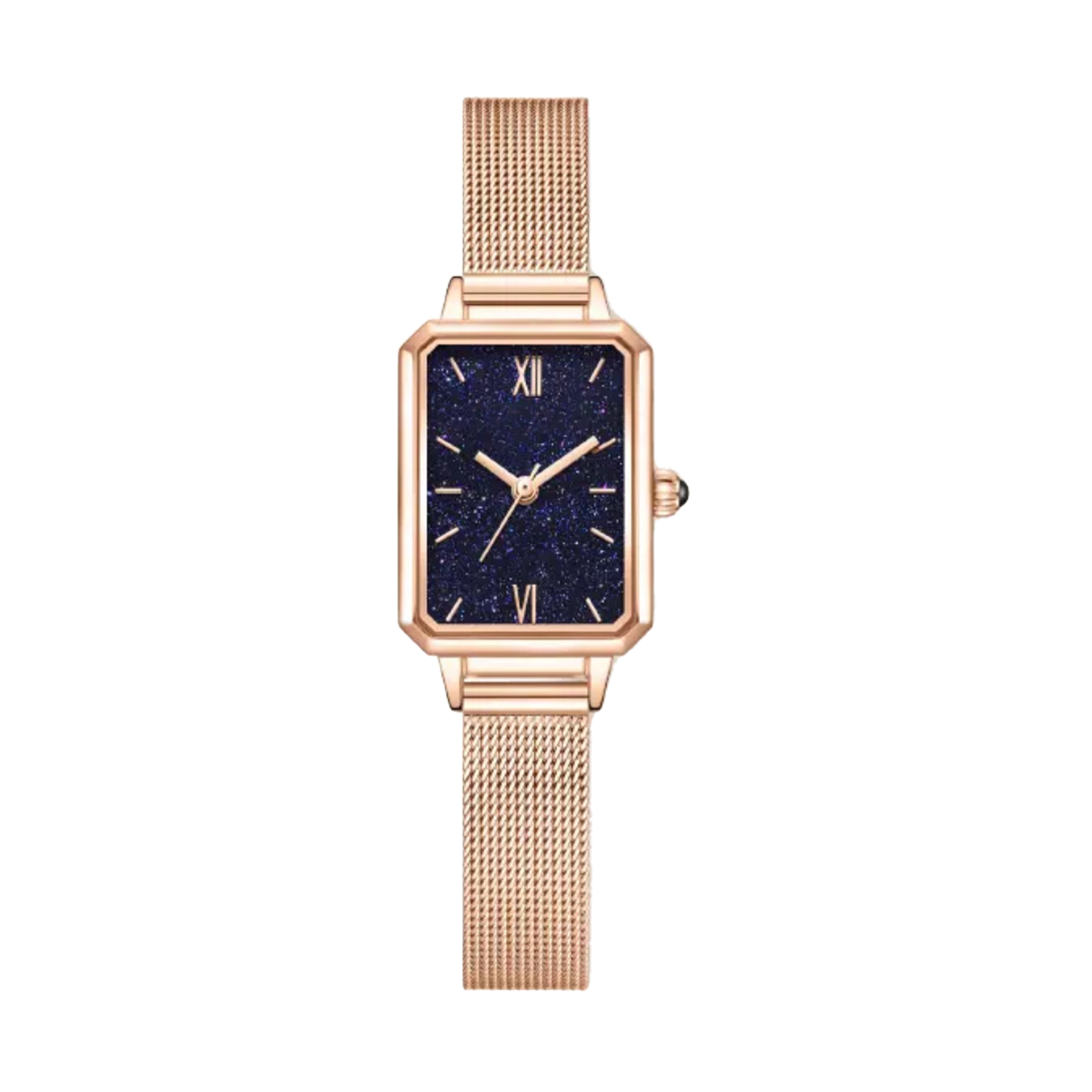 Herren Luxus Automatik Uhr mit Regenbogen-Set Diamanten