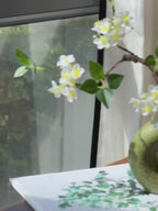 Luxury Minimalist Faux Spirea Blossom Faux Floral Arrangement