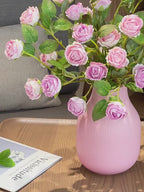 Blush Bubble-Rosen-Cluster Kunstblumenarrangement
