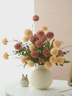 Pastel Dandelion Artificial Floral Arrangement with Vase