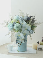 Luxury Nordic Cascading Orchid & Rose Artificial Floral Arrangement
