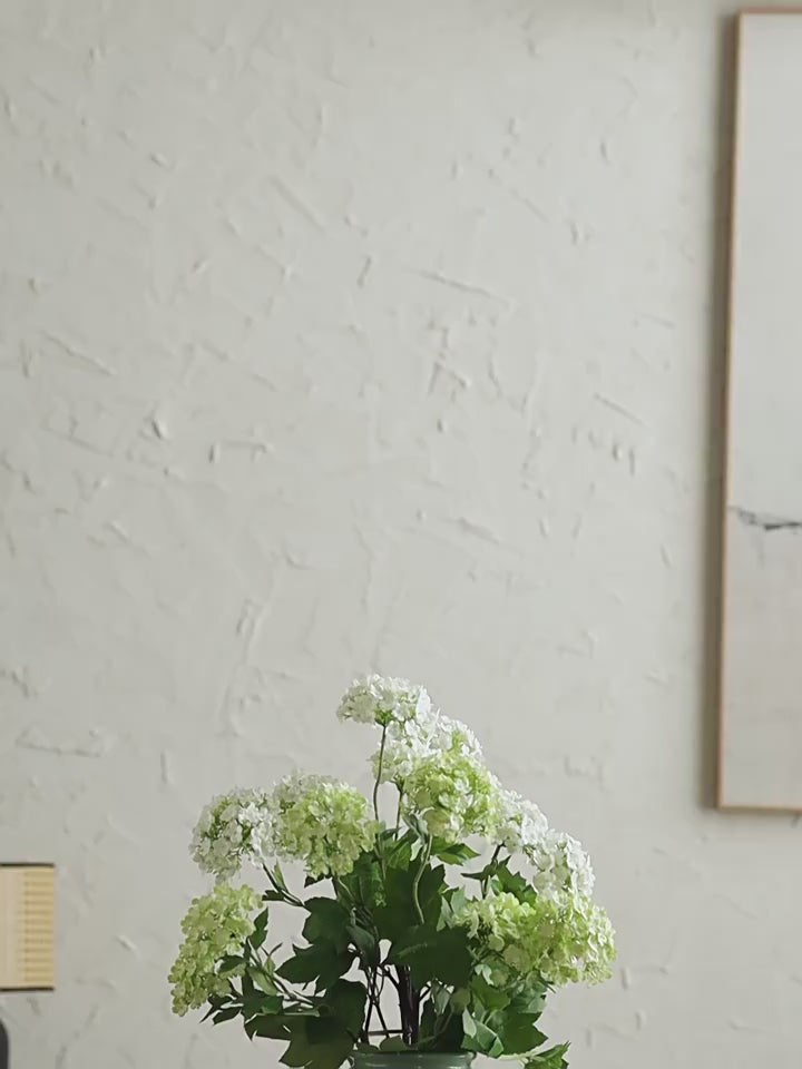 Artisan Sage Green Crackle Ceramic Vase