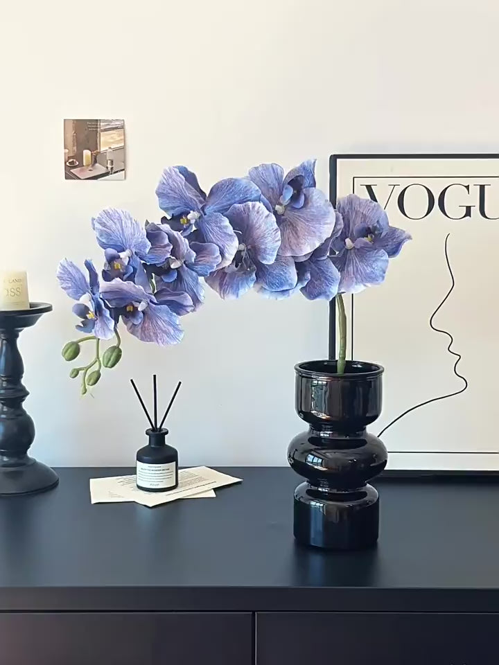 Lavender Orchid Elegance Artisan Faux Floral Arrangement