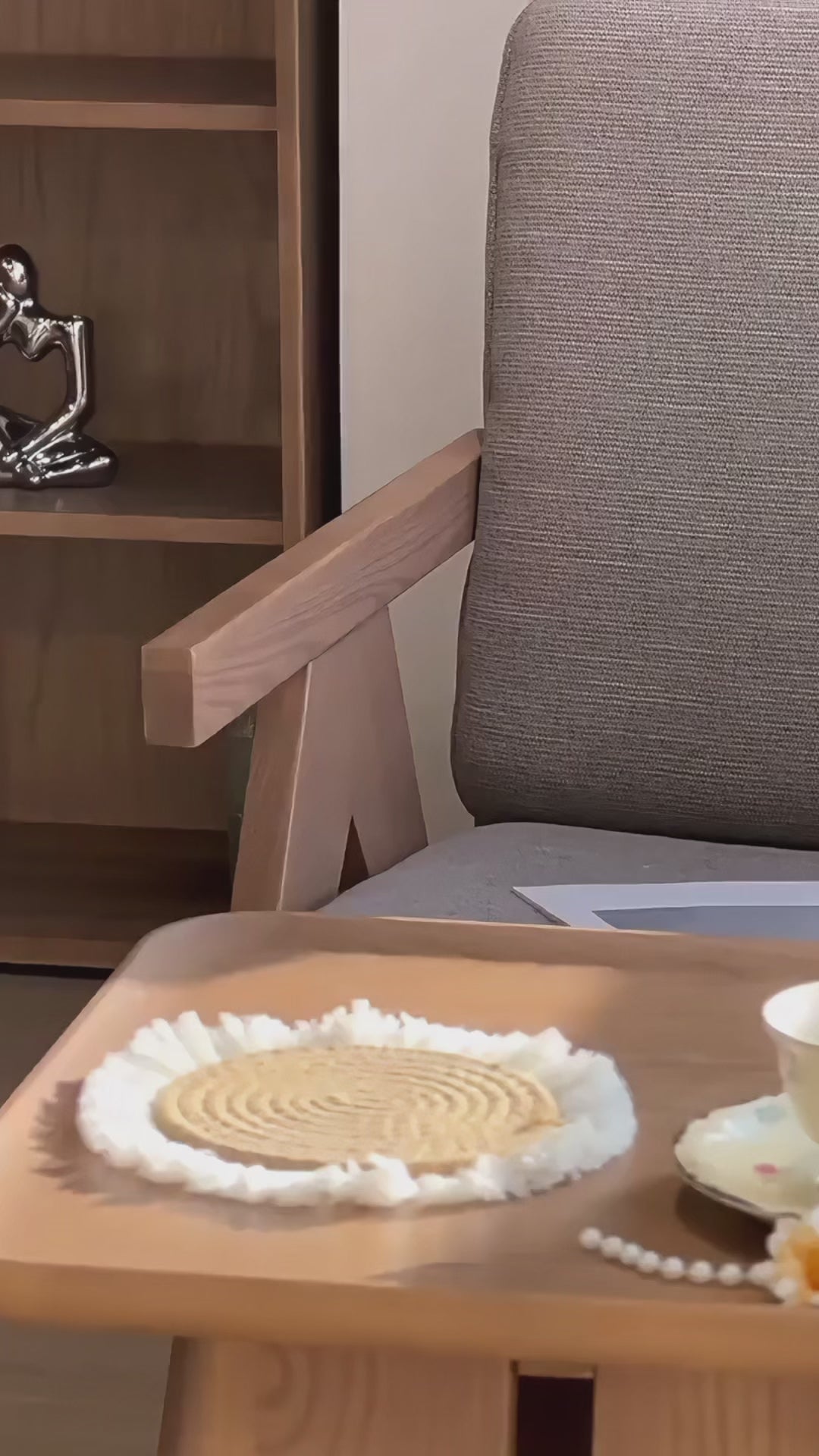 フェイクブラッシュアレンジメント - ピンク＆クリーム