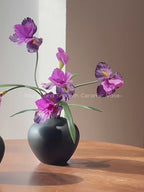 Refined Serene Purple Iris Real-Touch Faux Floral Arrangement
