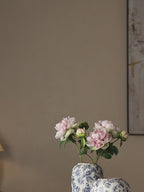 Classic Chinoiserie Blue Floral Ceramic Vase