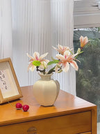 Luxe Ombré Magnolia Tabletop Faux Floral Arrangement