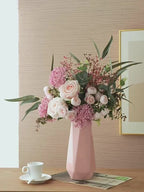 Luxury French Romantic Pink Rose Artificial Floral Arrangement