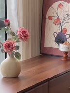 Minimalist Luxe Blush Rose Artificial Floral Arrangement