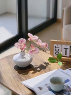 Soft Blush Phalaenopsis Faux Floral Arrangement