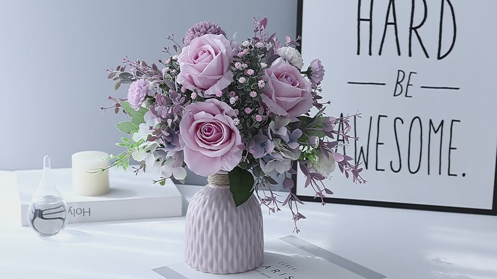 Blush Whisper Pink Artificial Floral Arrangement