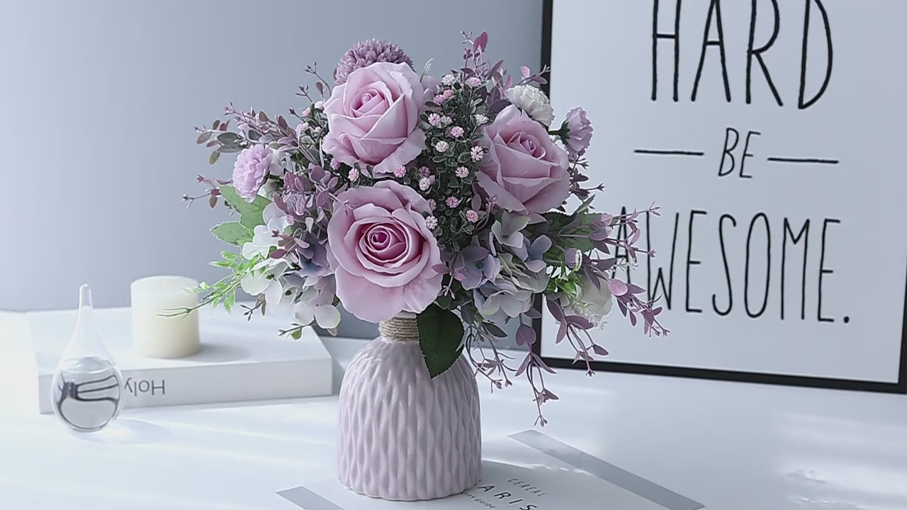 Blush Whisper Pink Artificial Floral Arrangement