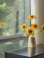 Radiant Golden Sunflower Botanical Artificial Floral Arrangement