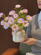 Ethereal Lilac Bloom Faux Floral Arrangement