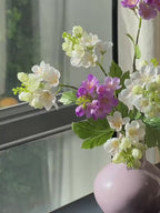 Vibrant Spring Apple Blossom Botanical Artificial Floral Arrangement