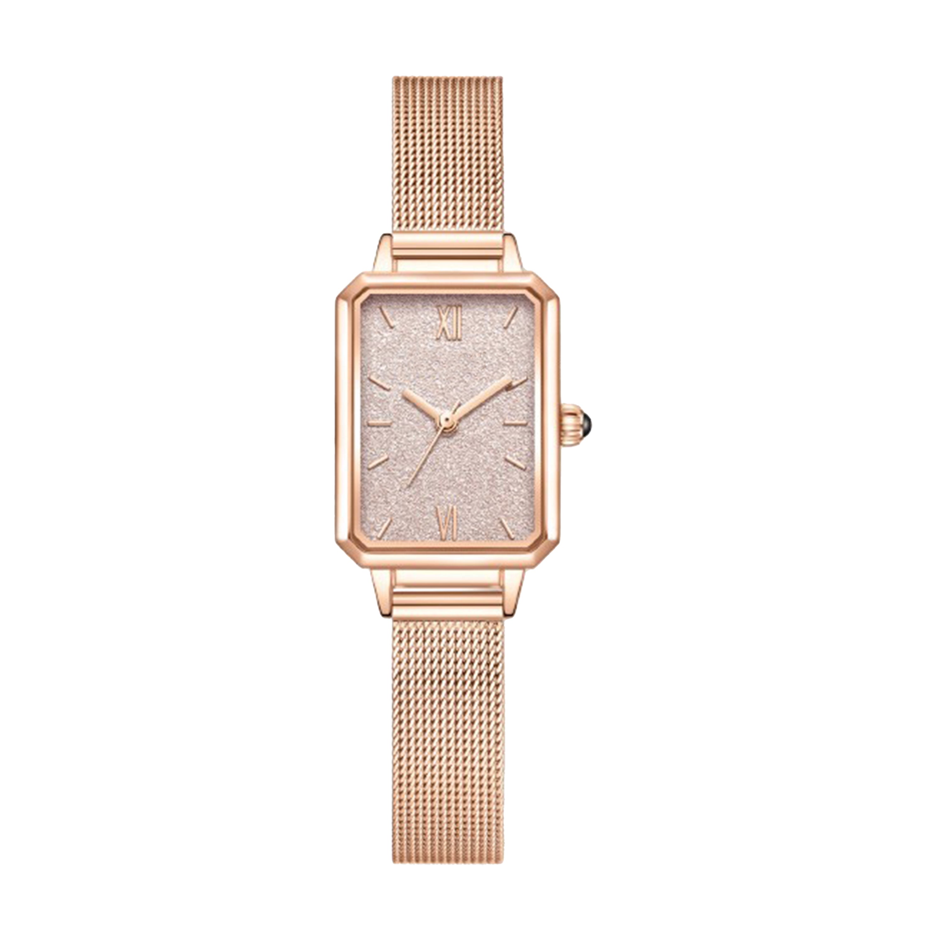 Herren Luxus Automatik Uhr mit Regenbogen-Set Diamanten